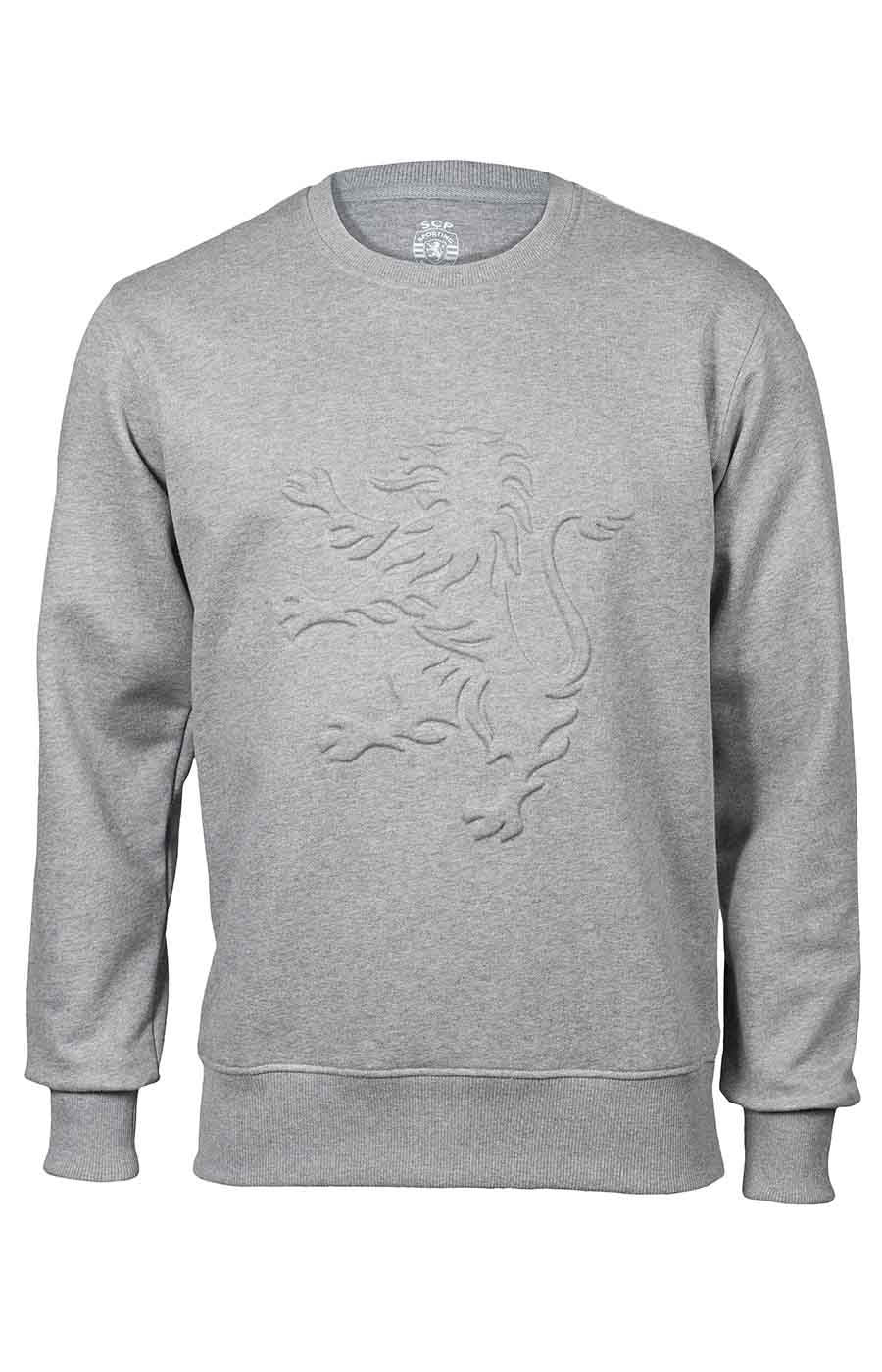 Sweat Embossing Leão Cinza