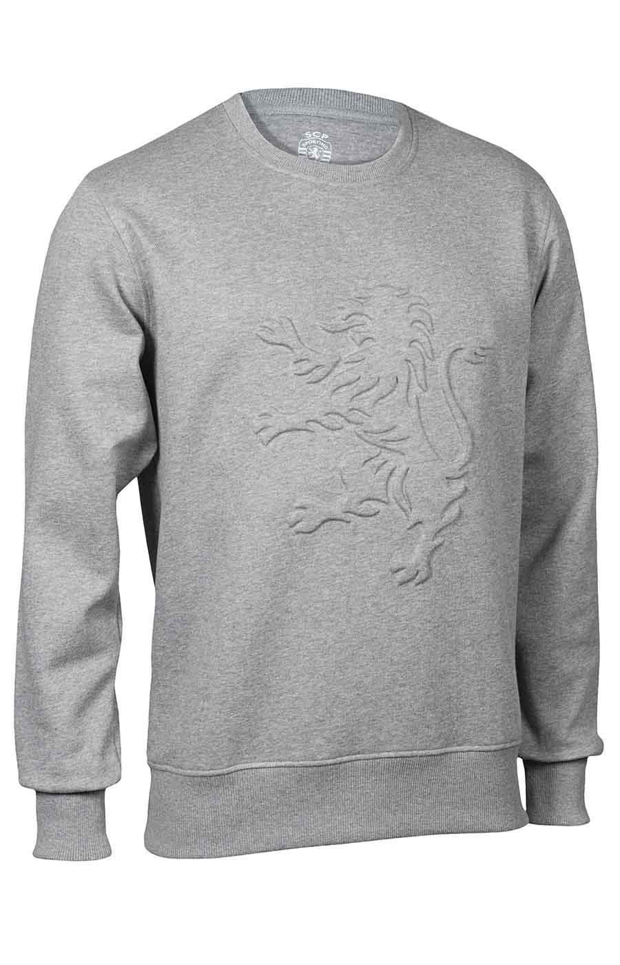 Sweat Embossing Leão Cinza