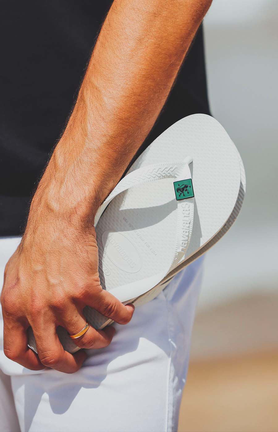 白色HAVAIANAS LEÃO 33/34