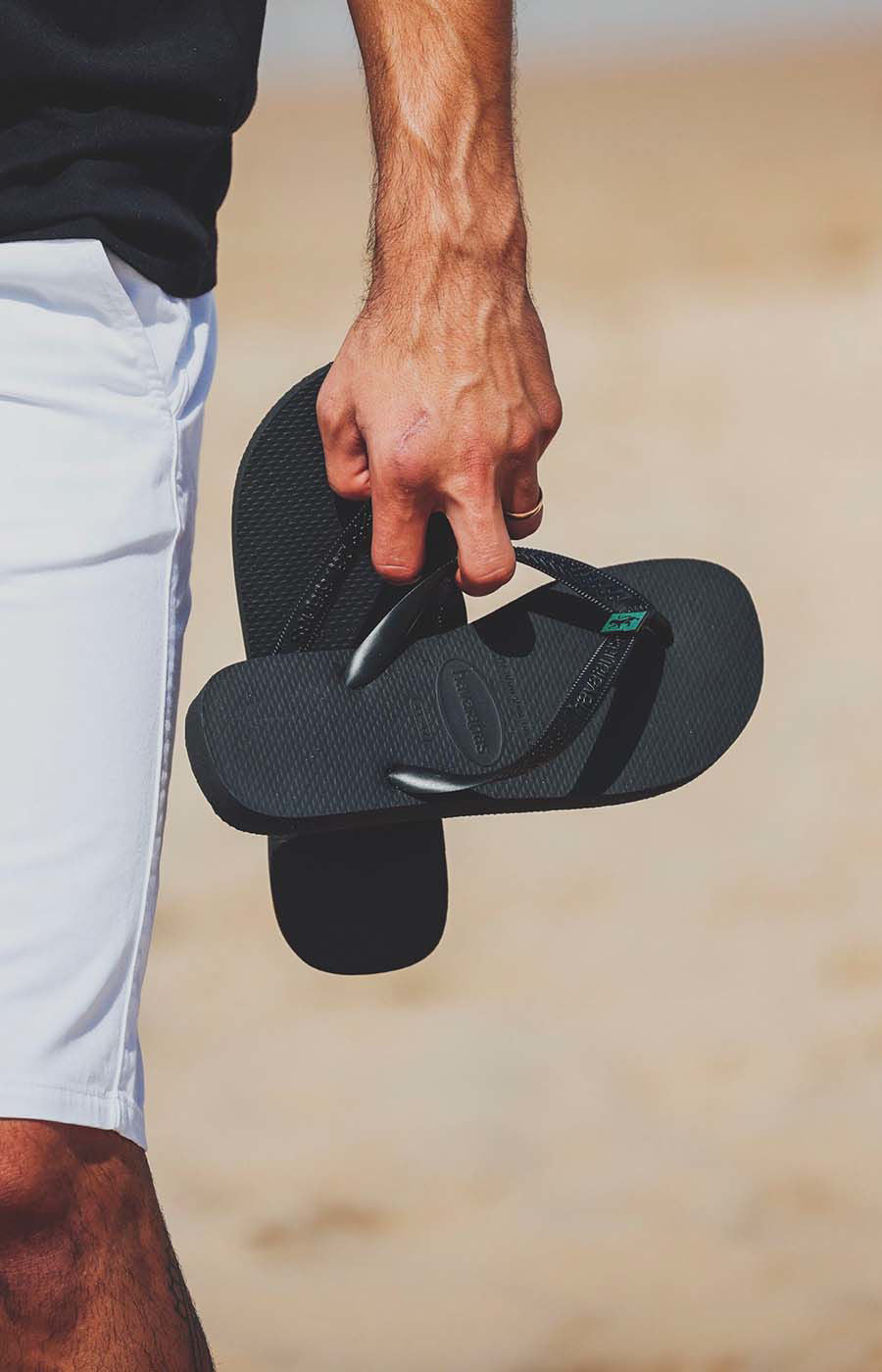 HAVAIANAS NOIRES LION 33/34