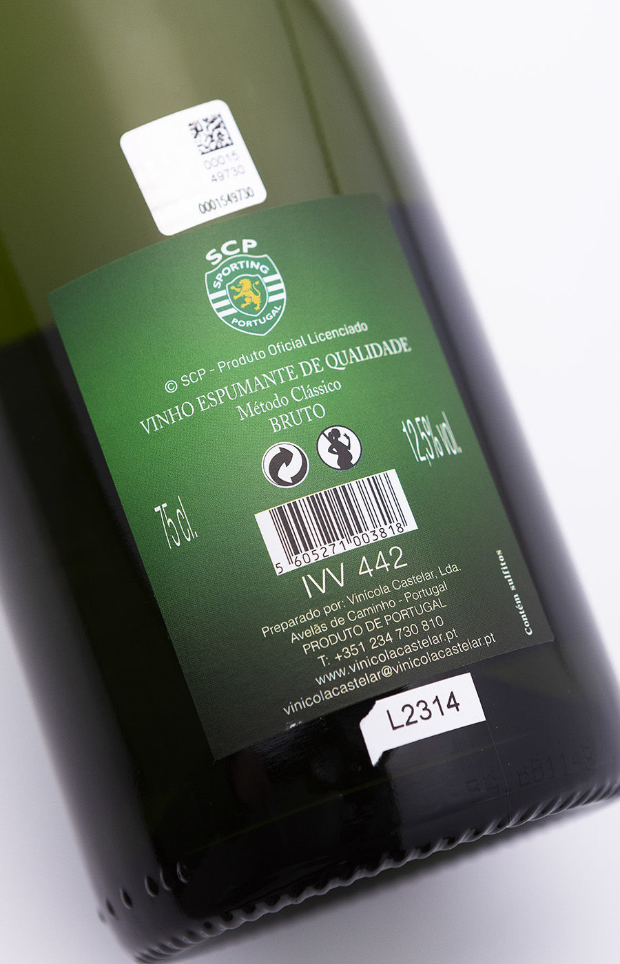 Vino espumoso «Bruto» del Sporting Clube de Portugal