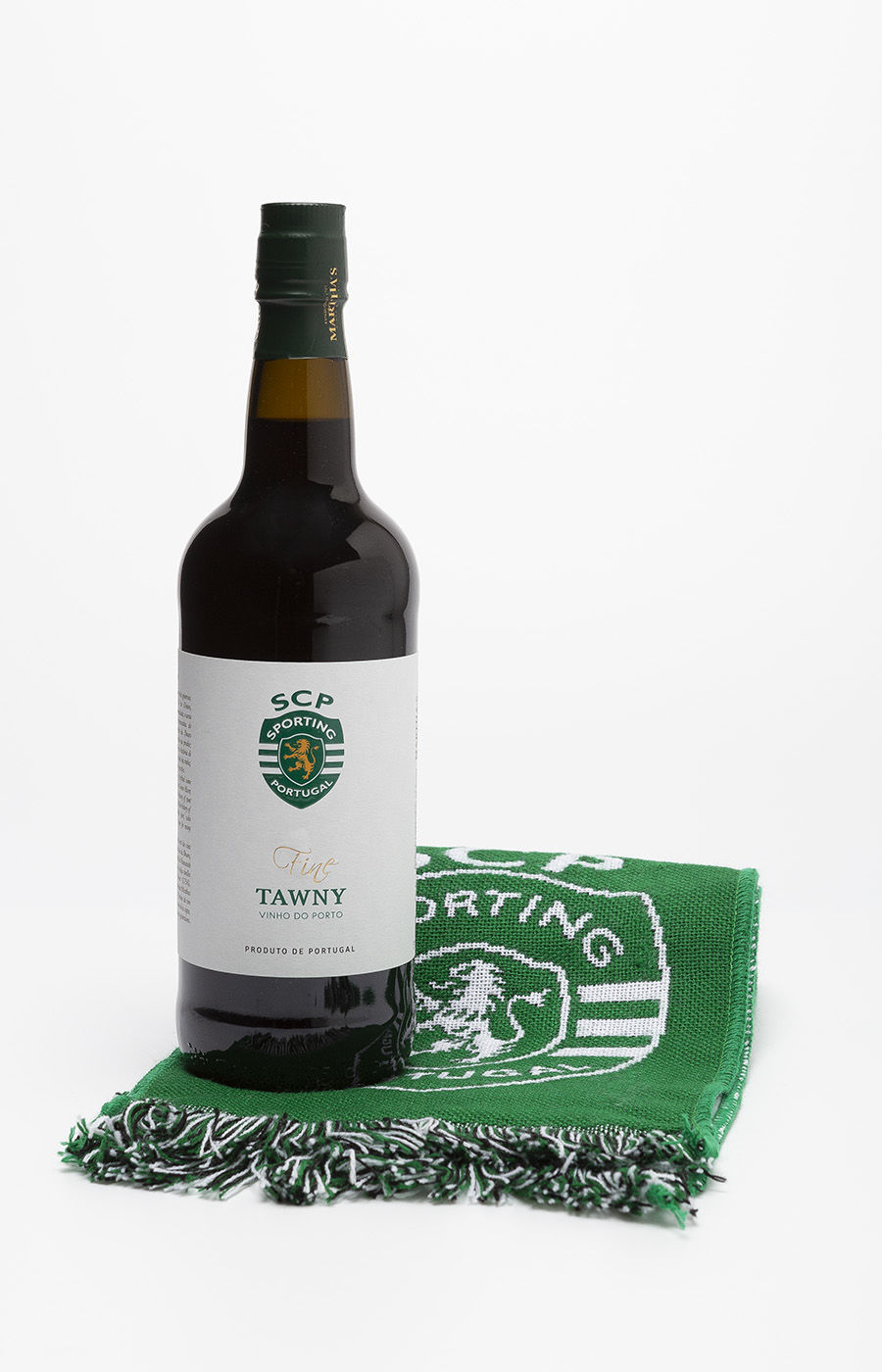 Tawny Port Wine Bottle + SCP Scarf - Front