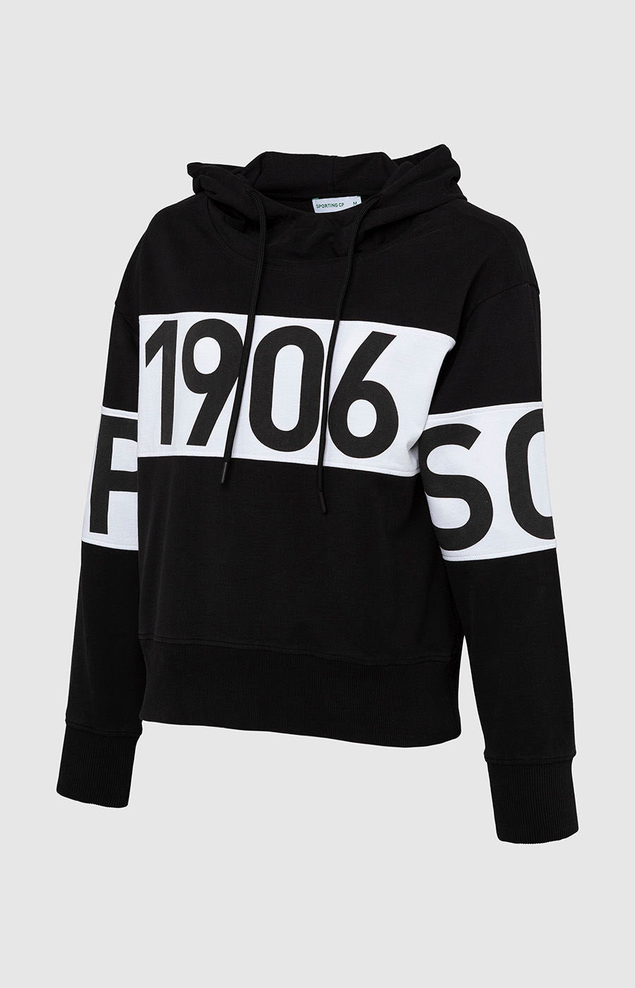 BLACK STRIPED HOODIE 1906 CM-3/4 A 2223-MP11289PT