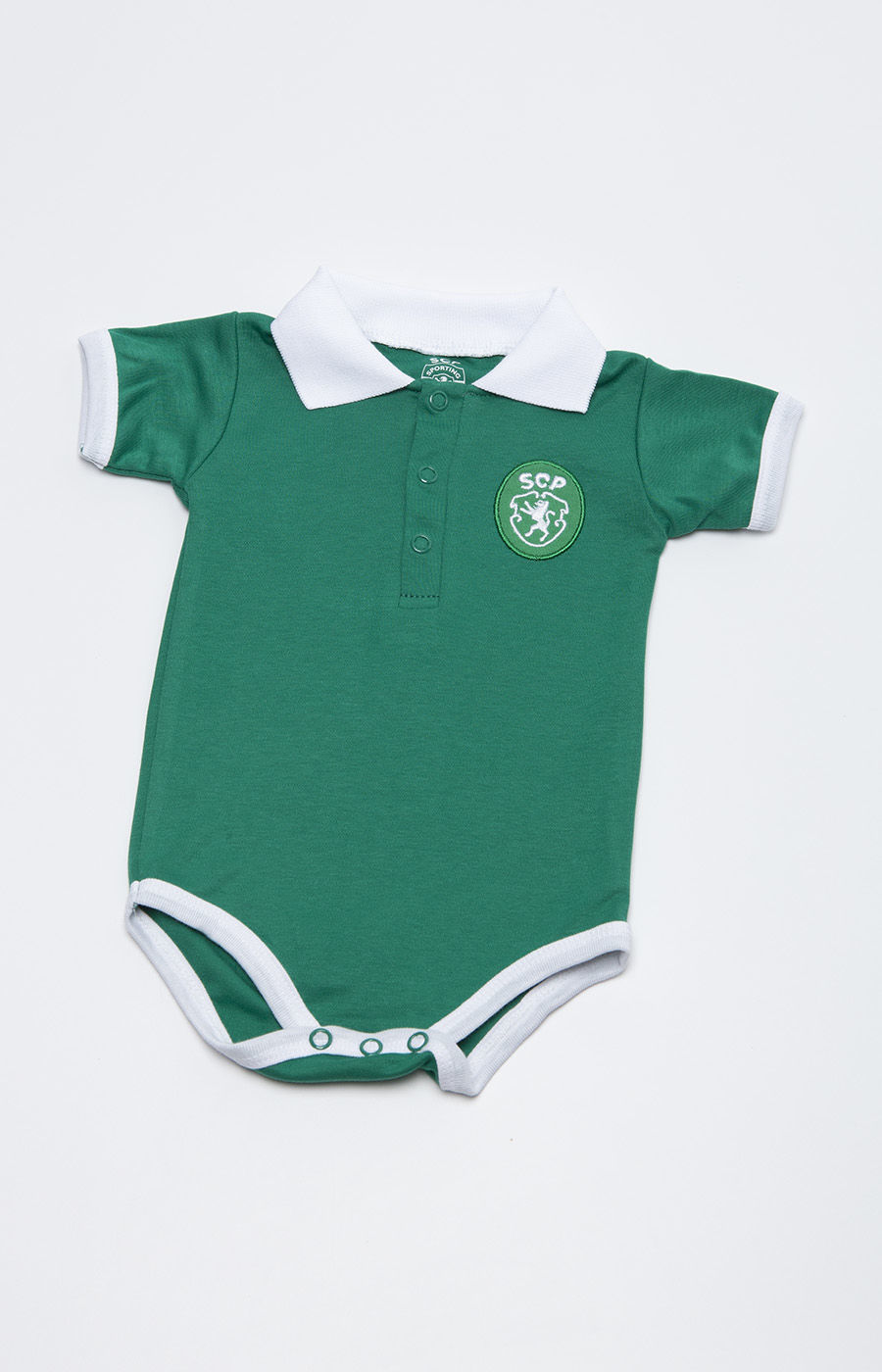 GREEN SHORT-SLEEVED BODYSUIT WITH RETRO LOGO 2223B-MP16657PT 0–3M