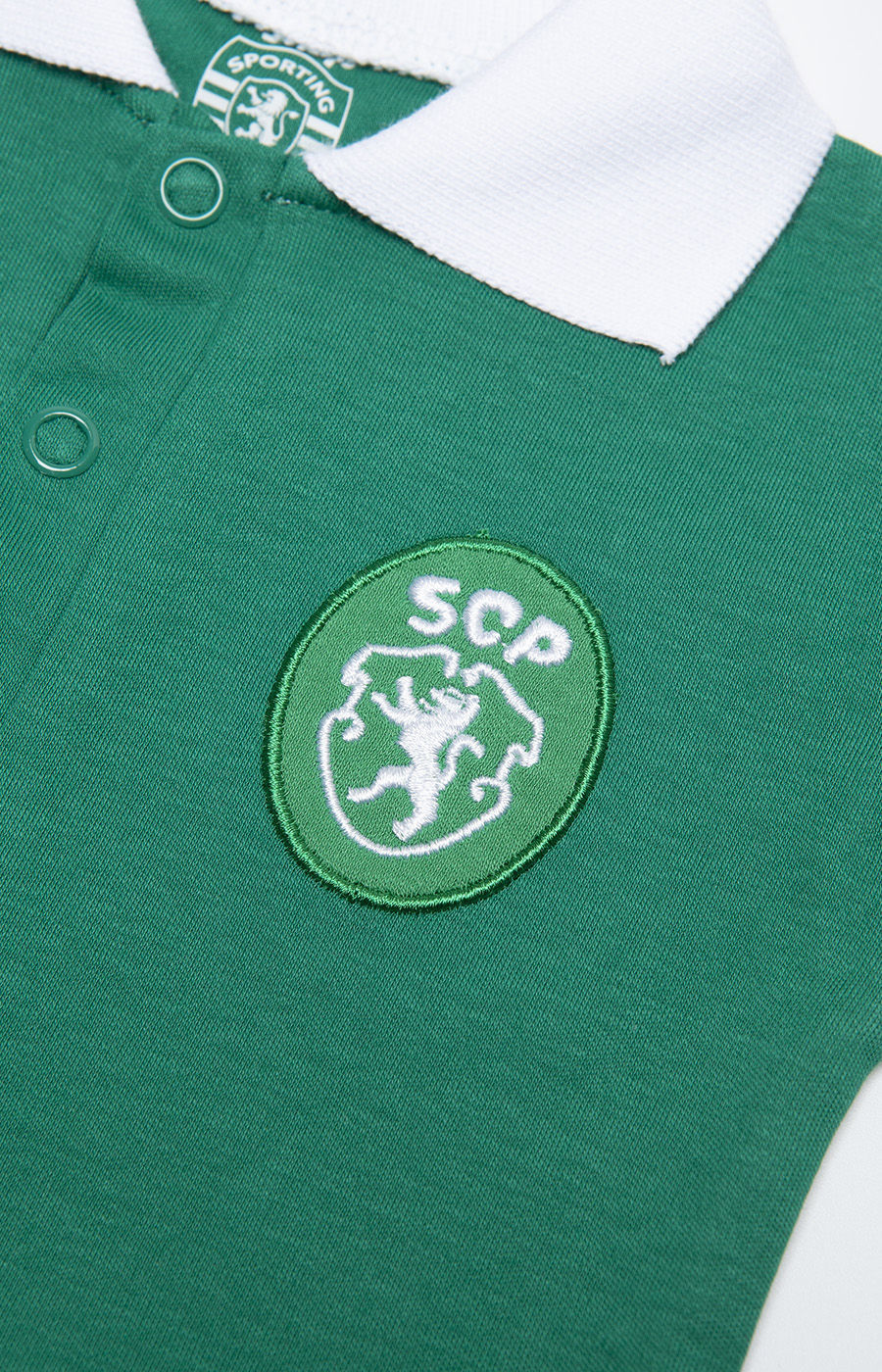 GREEN SHORT-SLEEVED BODYSUIT WITH RETRO LOGO 2223B-MP16657PT 0–3M