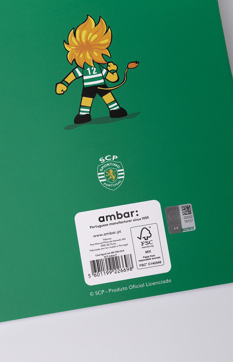 Caderno A4 Jubas Verde e Branco
