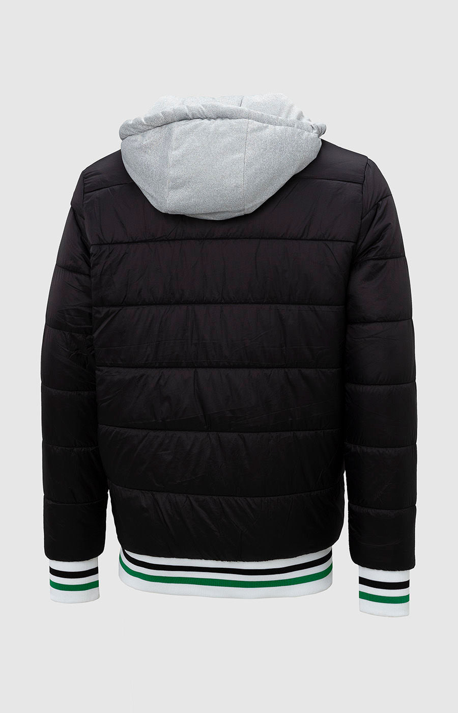 ABRIGO DE INVIERNO Y OTOÑO NEGRO CON EMBLEMA S-H 2324-MP16903EC