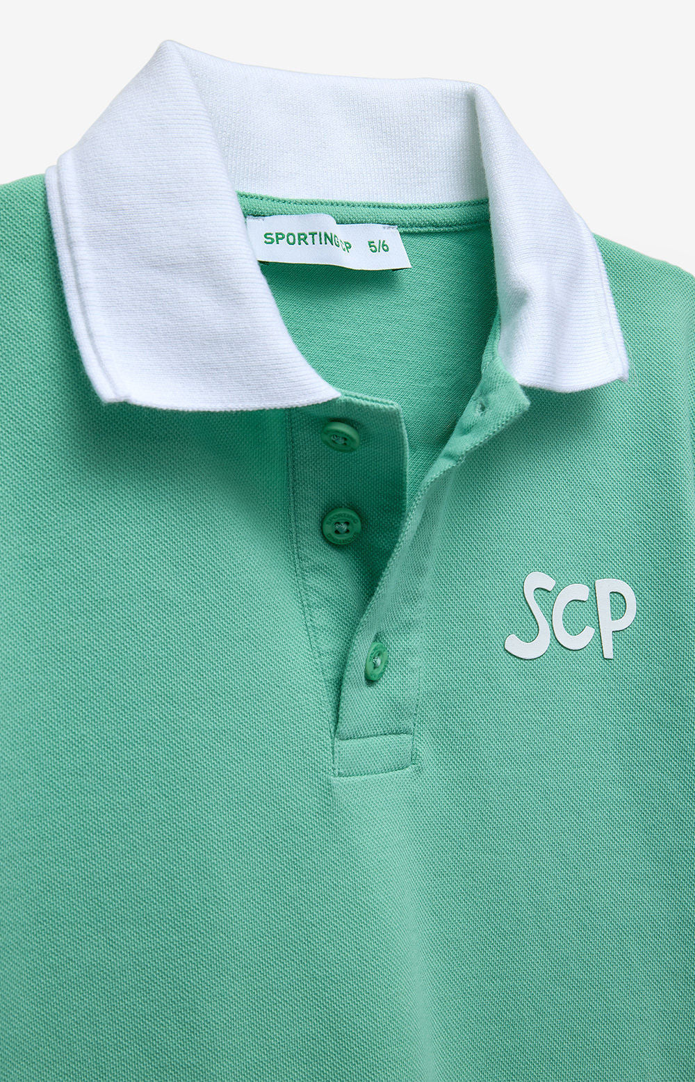 DNA KIDS GREEN 3/4-Sleeve Polo Shirt, Size MNO 2324-MP11289PT