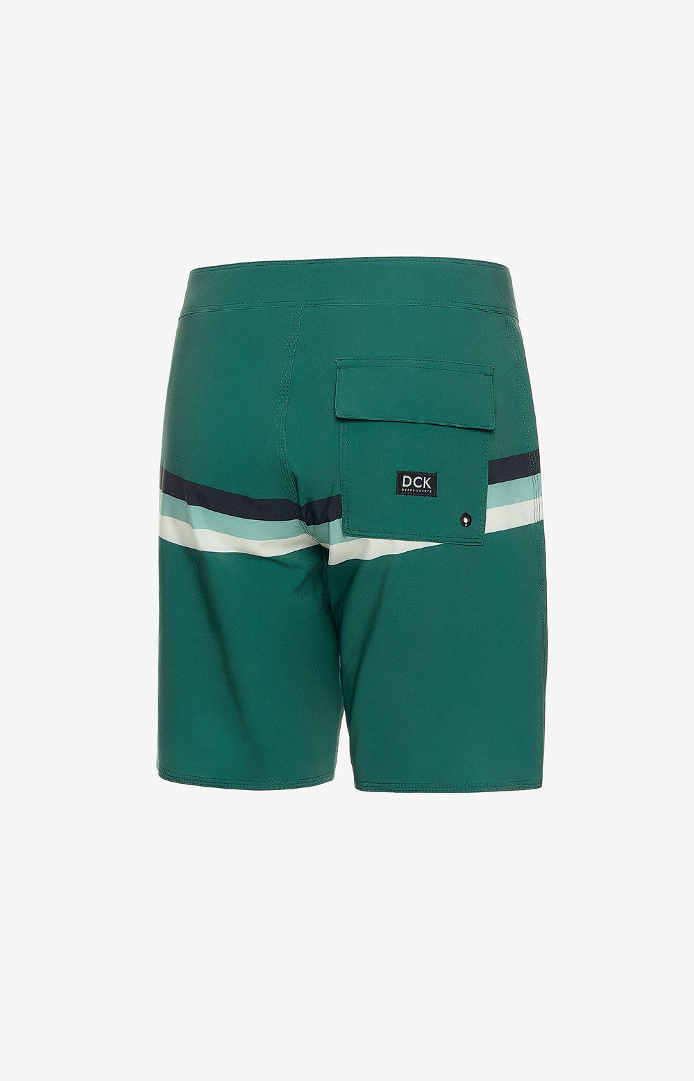 DCK Striped Green Swim Trunks 26-H 2324-MP17898PT