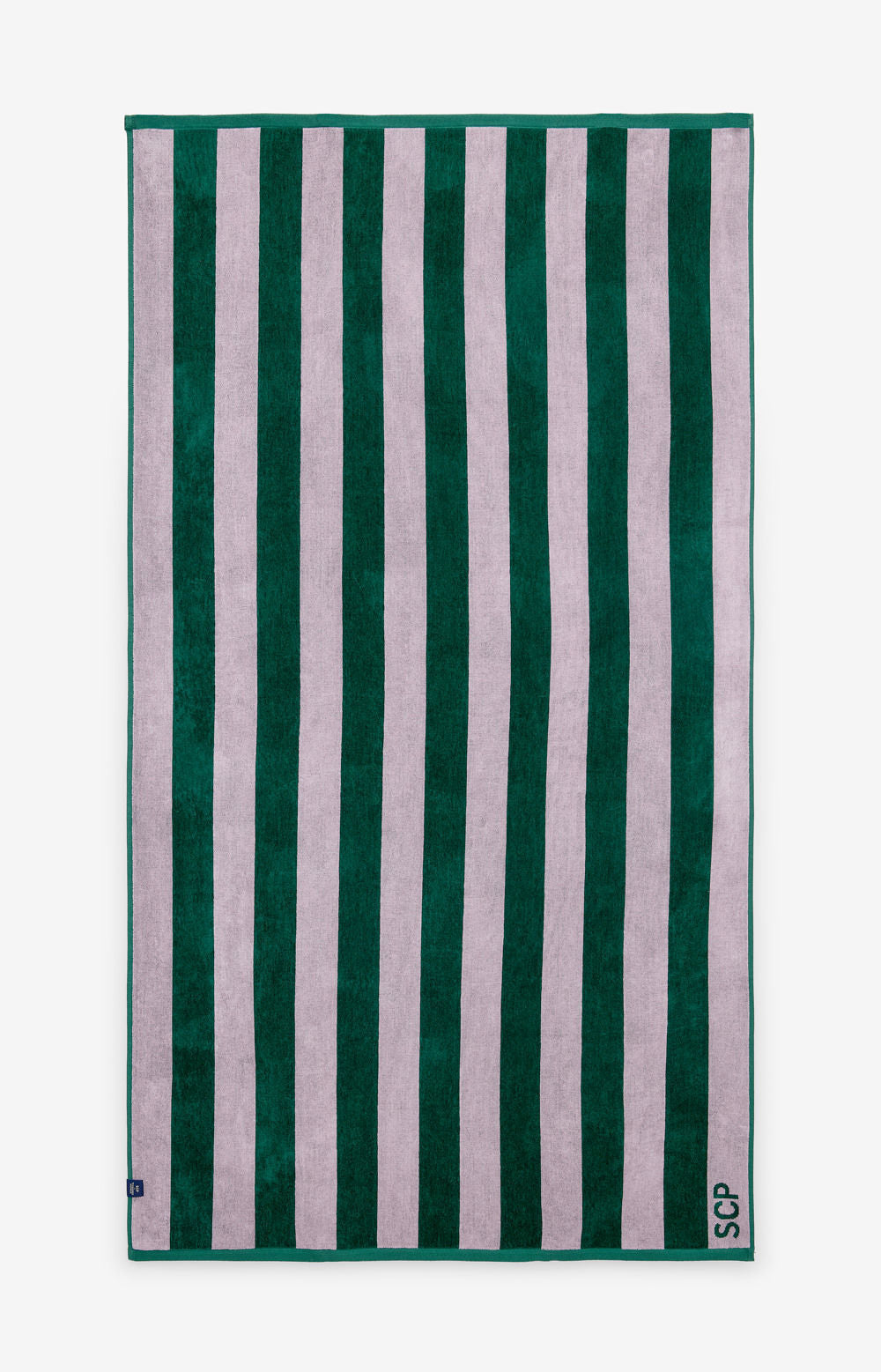 TORRES NOVAS BEACH TOWEL WITH GREEN AND PINK STRIPES UN 2324-MP19673PT