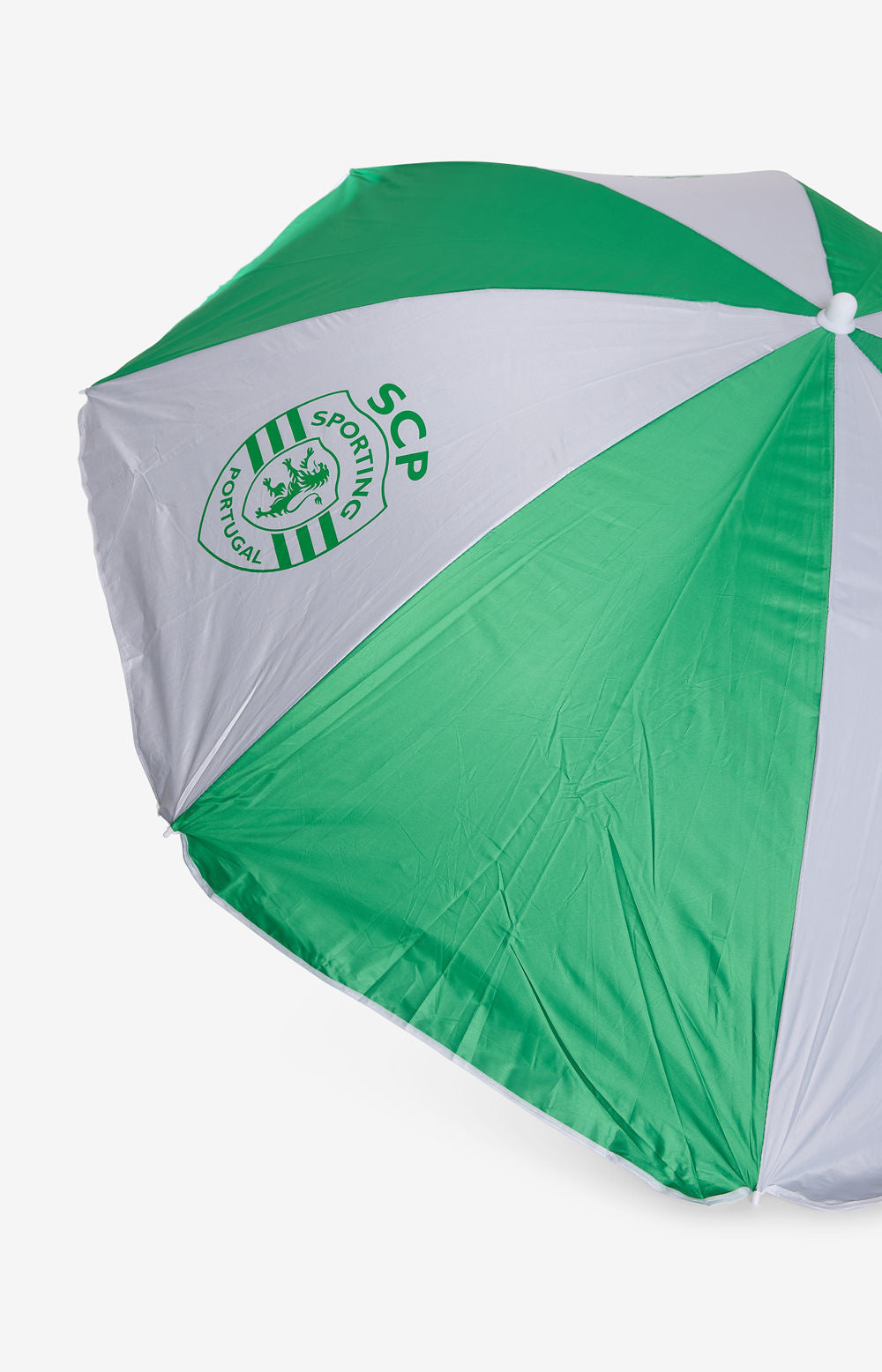CHAPÉU DE SOL PRAIA VERDE E BRANCO UV 50+ LOGO SPORTING 19211ES