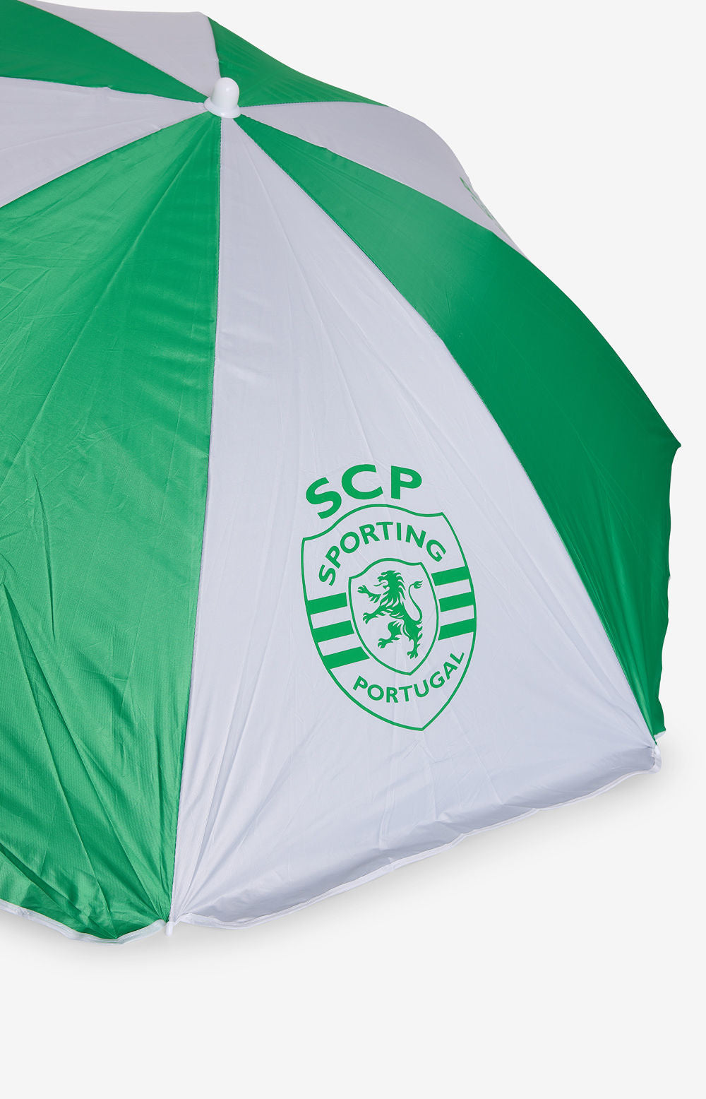 SOMBRERA DE PLAYA VERDE Y BLANCA CON PROTECCIÓN UV 50+ Y LOGOTIPO SPORTING 19211ES