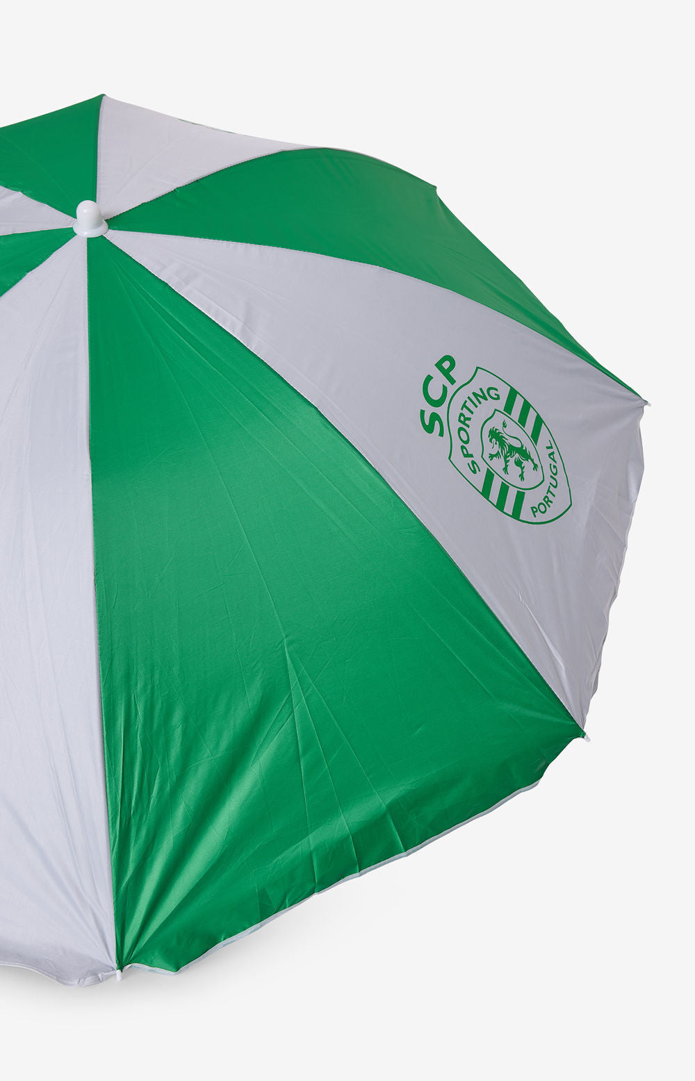 SOMBRERA DE PLAYA VERDE Y BLANCA CON PROTECCIÓN UV 50+ Y LOGOTIPO SPORTING 19211ES