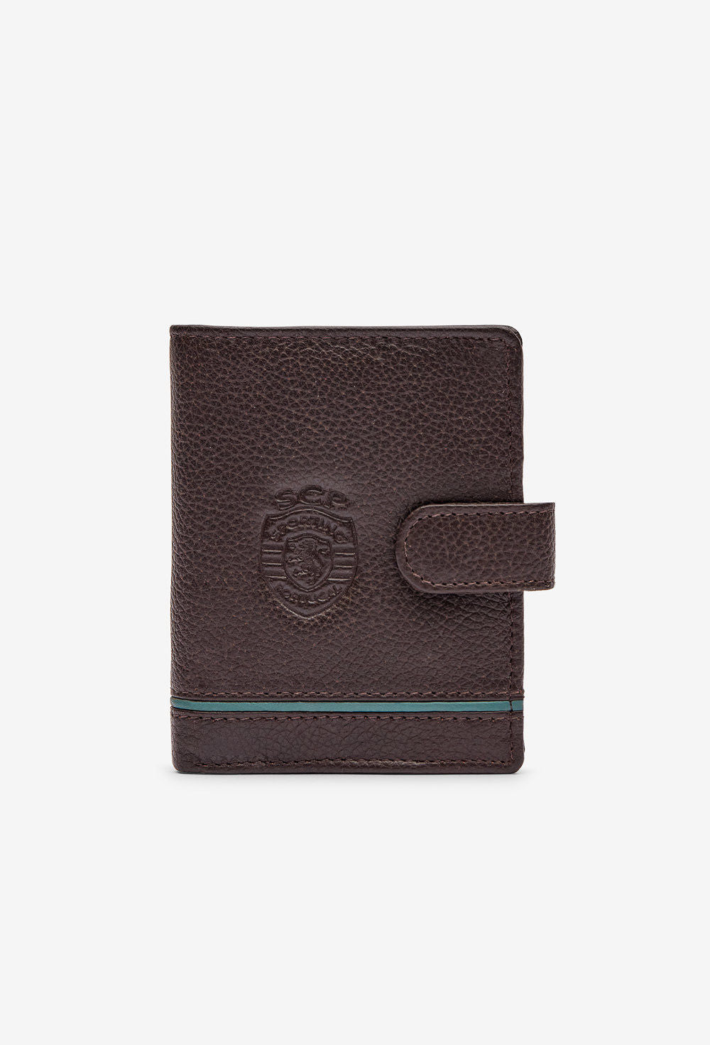 Green Ribbon Wallet, Side Version, Brown SCP