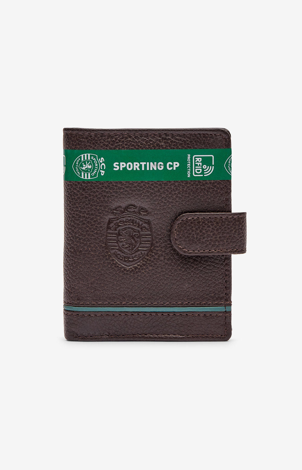 Green Ribbon Wallet, Side Version, Brown SCP