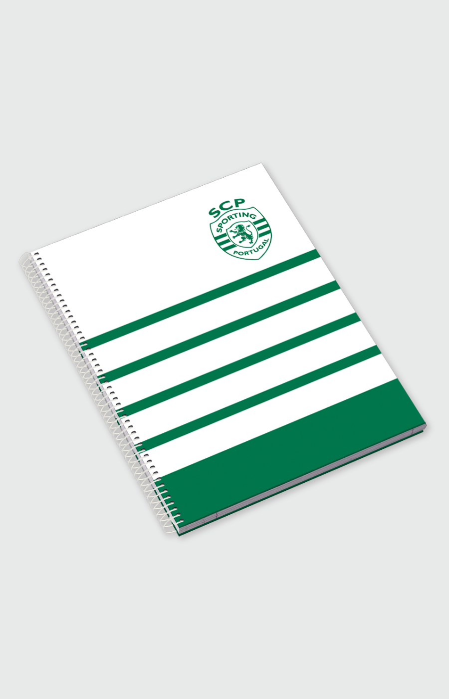 SCP白色绿线圈装学生笔记本 80页 2425-L17948PT
