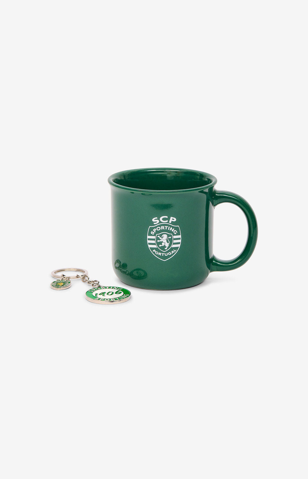 CONJUNTO CANECA VERDE E PORTA-CHAVES LOGO 1906 2425-L13084PT-SM013