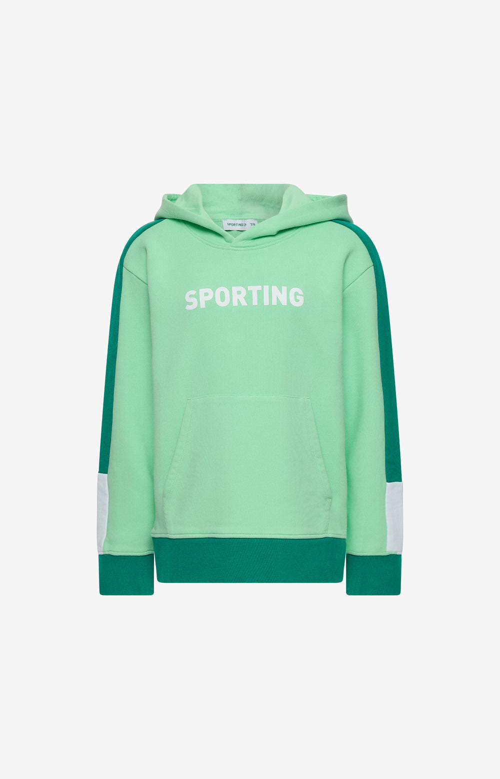 Hoodie Colorblock Green - Criança