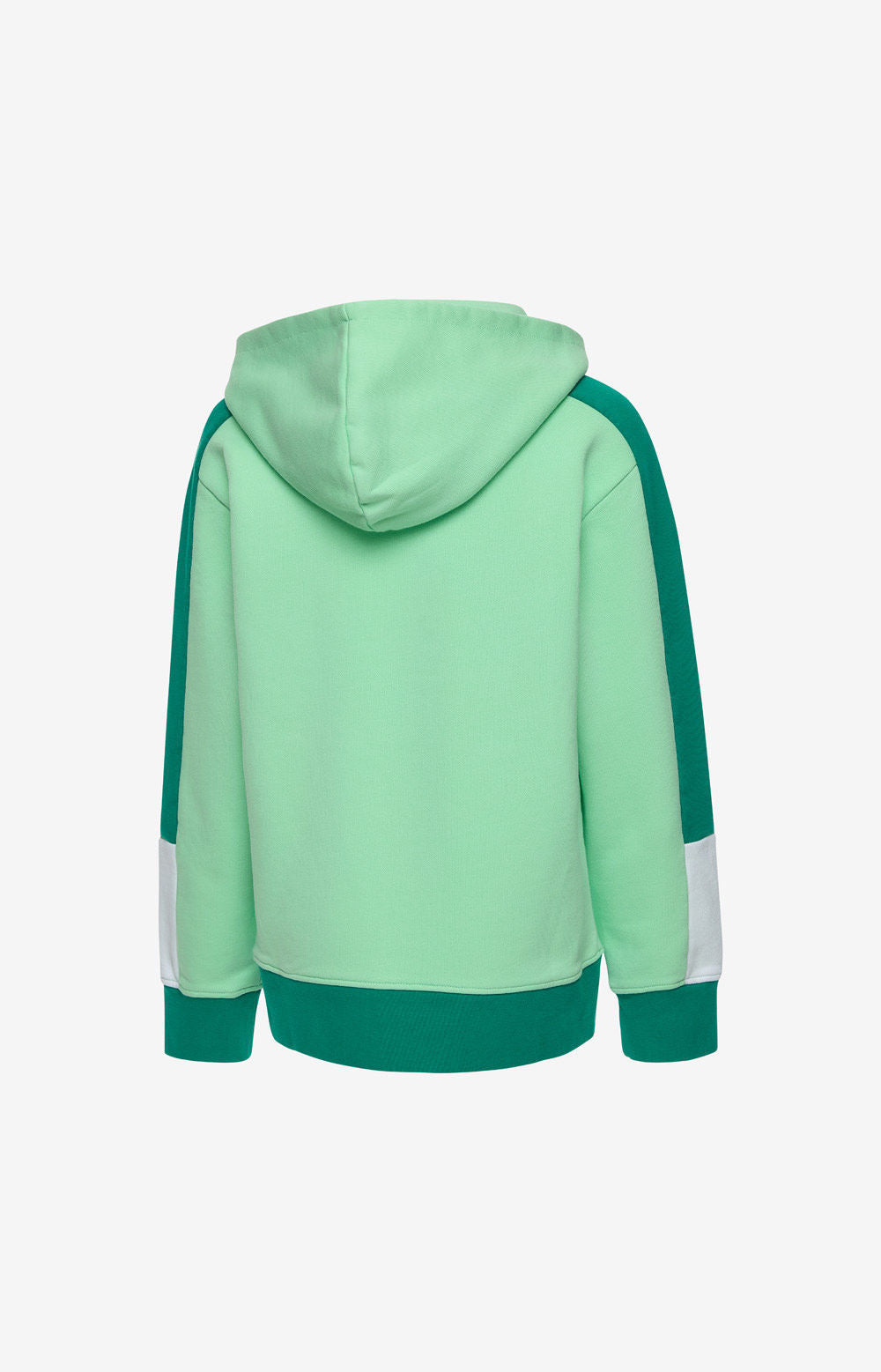 Hoodie Colorblock Green - Criança