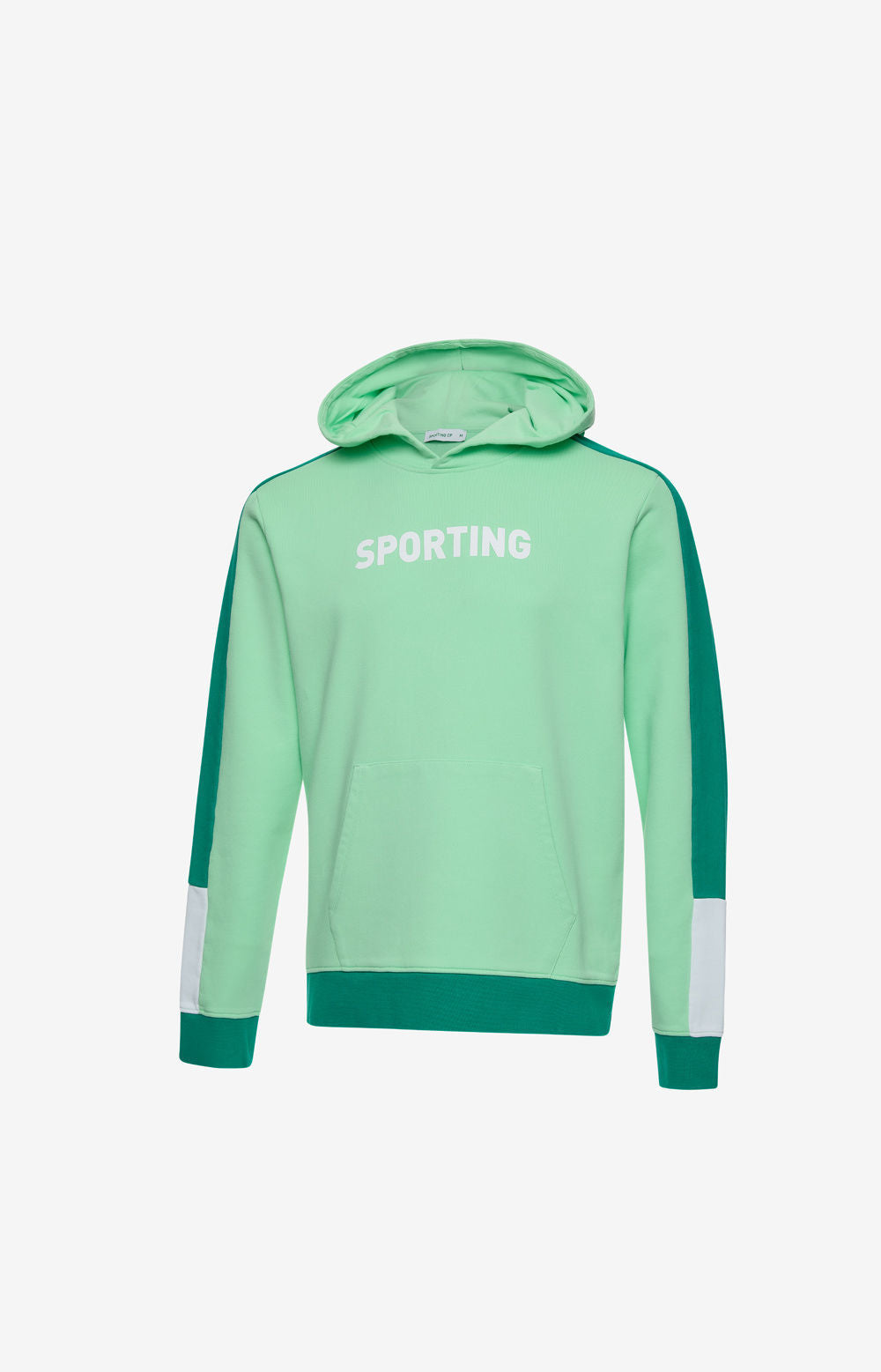 HOODIE COLORBLOCK GREEN XS-H 2324-MP11289PT