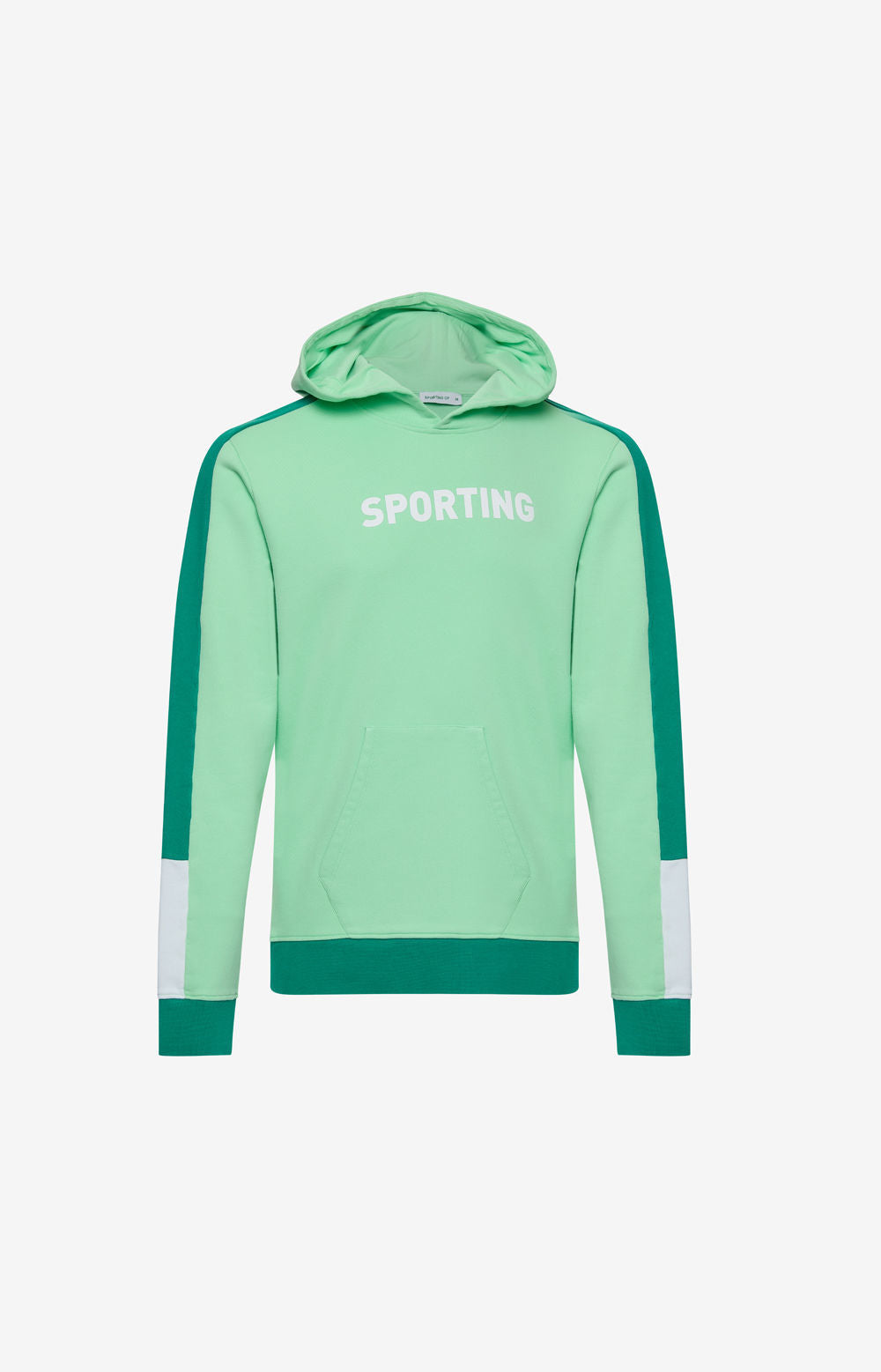 HOODIE COLORBLOCK GREEN XS-H 2324-MP11289PT