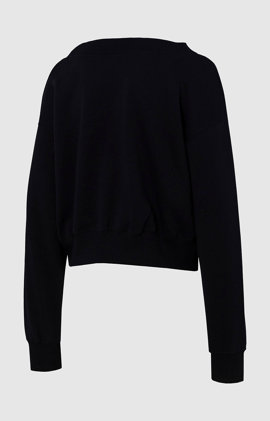 Sudadera corta negra AW24/25, talla M (FN3651-010)