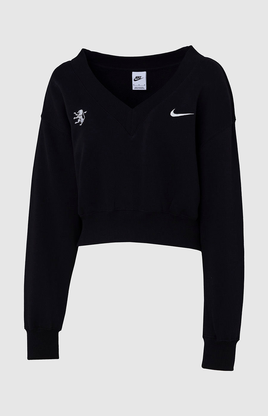 BLACK CROP SWEATSHIRT AW24/25 Size M (FN3651-010)