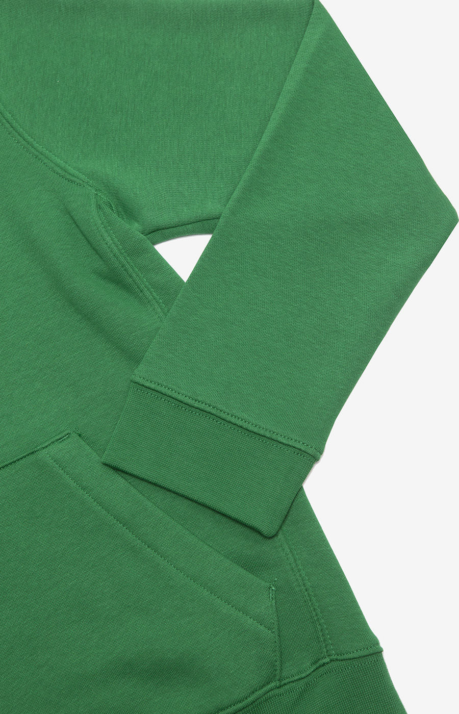 GREEN COTTON HOODIE, ONE SIZE (CW6896-302)