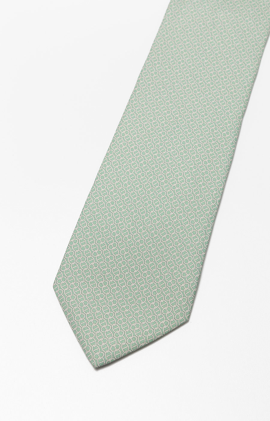 Corbata WicketJones de seda verde claro UN 2425-MP19916PT