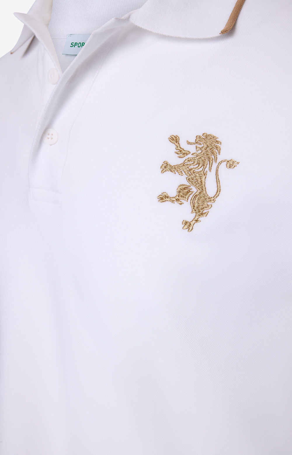 GOLDEN ECHO WHITE KNIT POLO SHIRT XS-H 2425-MP11289PT