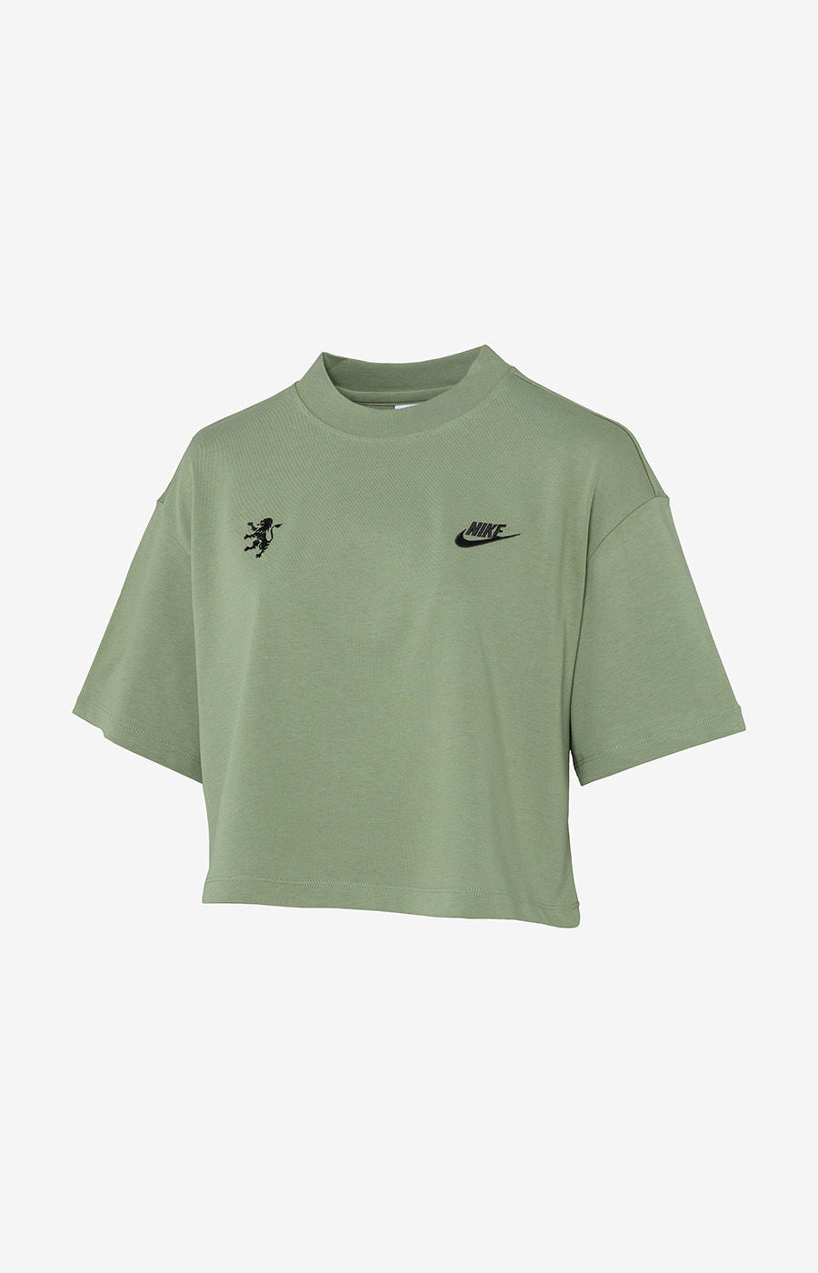 Women's Oil Green Crop T-Shirt AW24/25 Size XS (CJ3758-386)