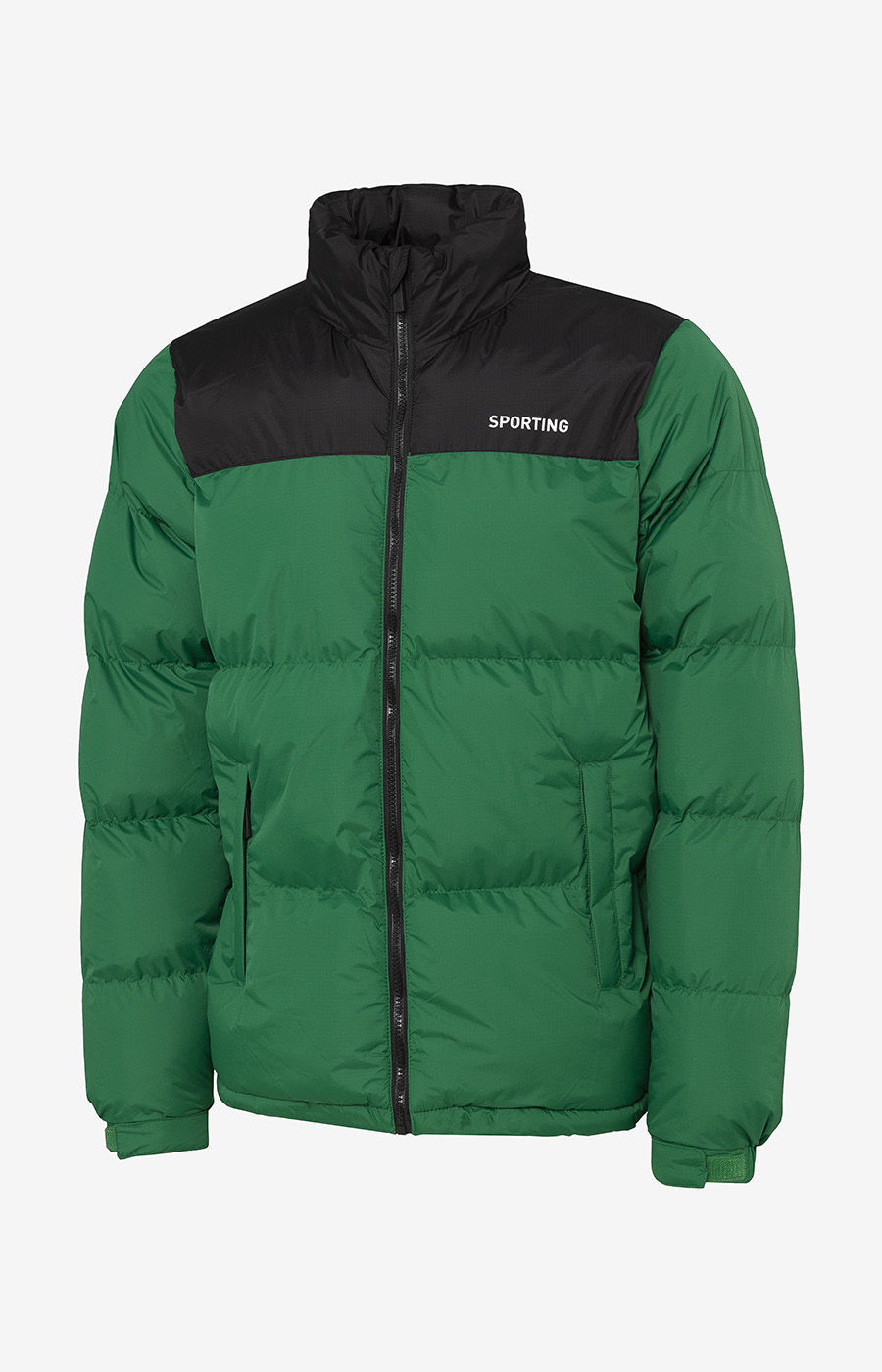 ABRIGO DE INVIERNO SPORTING NEGRO Y VERDE Tallas S-H 2425-MP16903EC