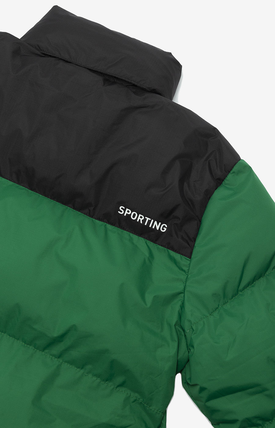 CASACO INVERNO SPORTING PRETO E VERDE S-H 2425-MP16903EC