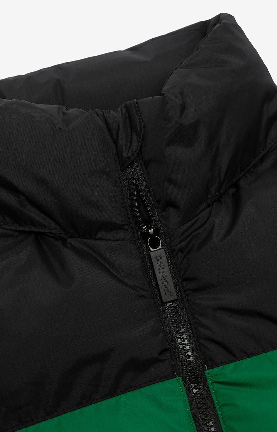 CASACO INVERNO SPORTING PRETO E VERDE S-H 2425-MP16903EC