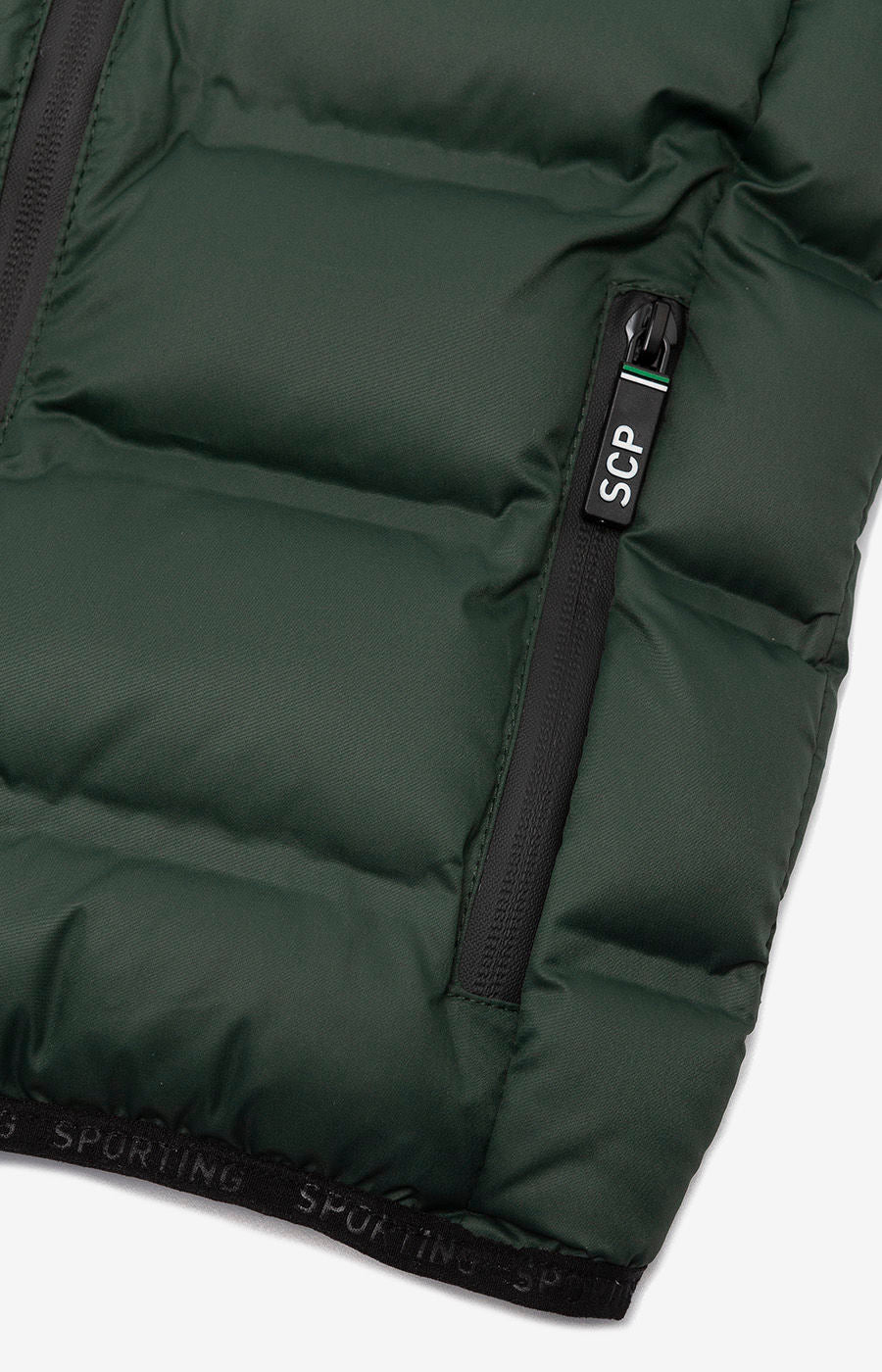 SPORTING DARK GREEN 3/4-SLEEVE WINTER COAT, SIZE MNO 2425-MP16903EC