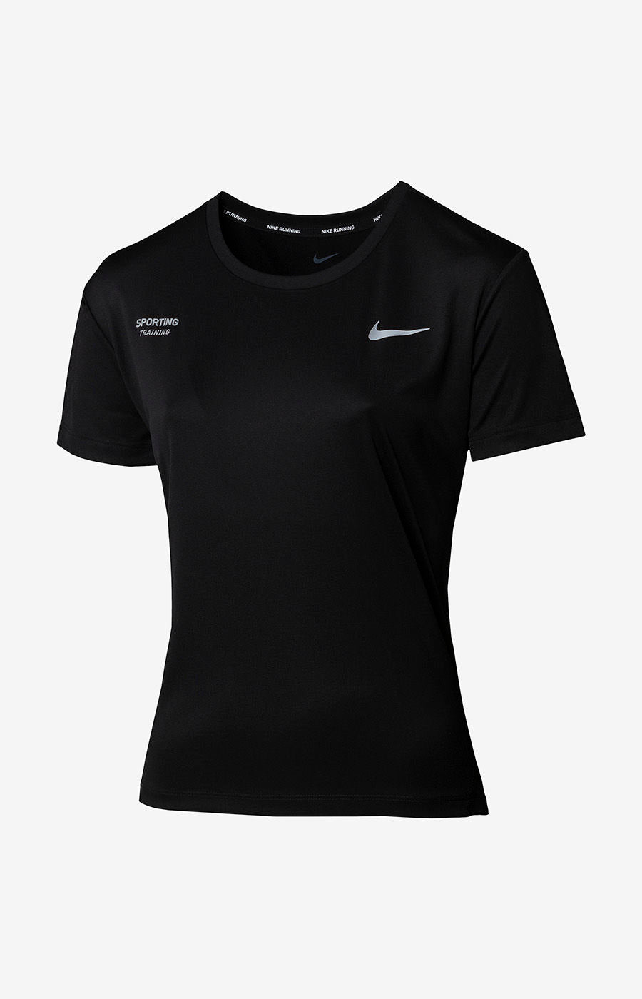 CAMISETA NEGRA DEPORTIVA PARA MUJER TALLA XS (AJ8121-010)