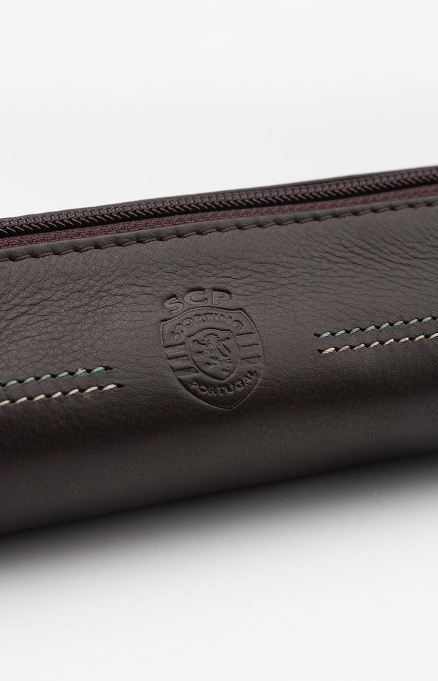 GREEN AND BROWN PEN CASE 20X5.5X5.5CM SCP 2425-L18777PT-3270-02