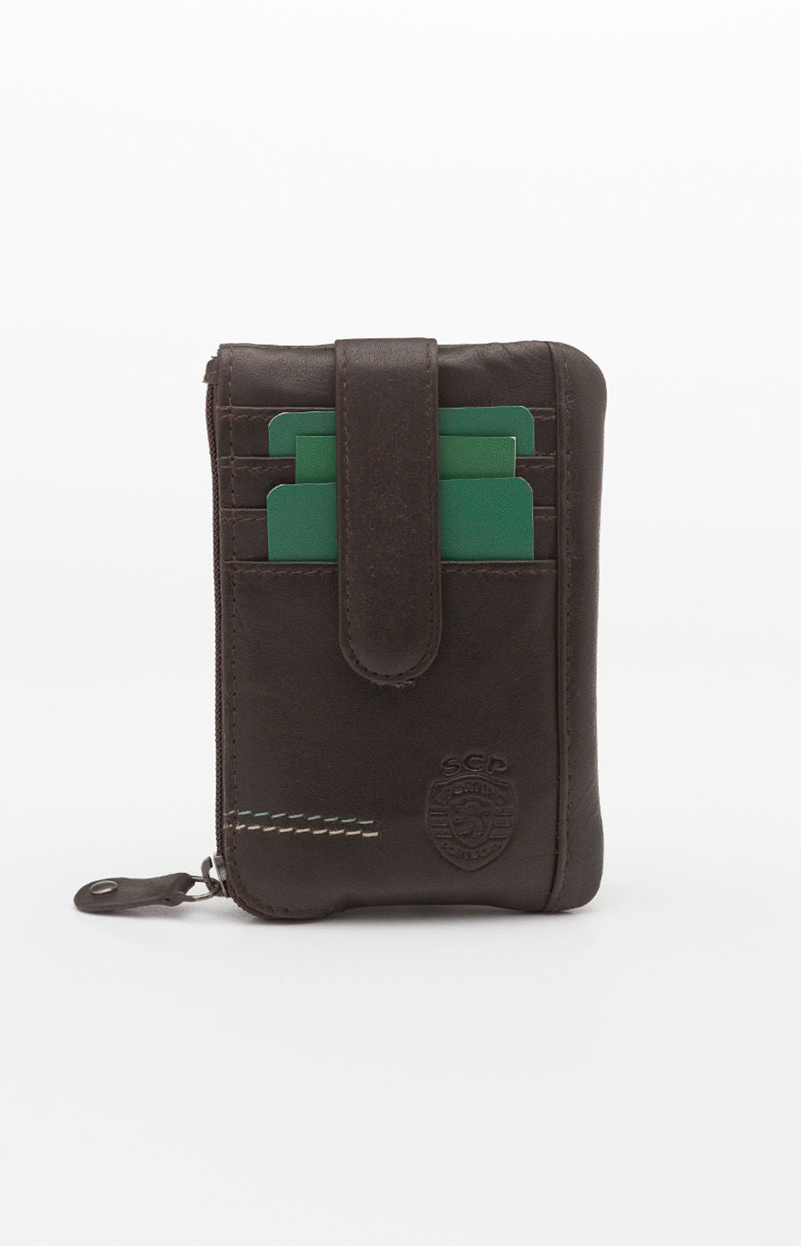 PORTE-MONNAIE/PORTE-CLÉS GAMME MARRON 12 X 7,5 CM SCP 2425-L18777PT-3288-02
