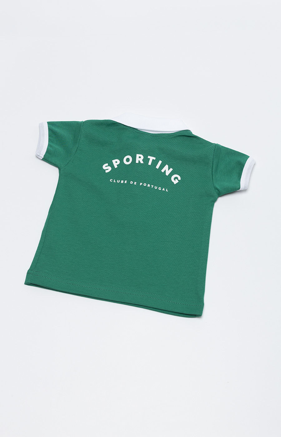 POLO MG CURTA VERDE LOGO RETRO 2223B-MP16657PT 0/3M