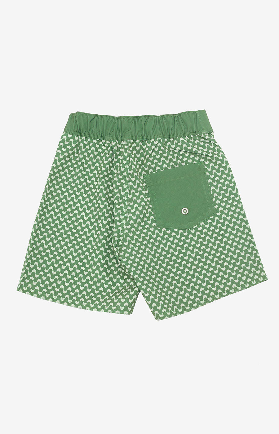 Calções de Banho Padrão Verde e Branco DCK - Criança (2)