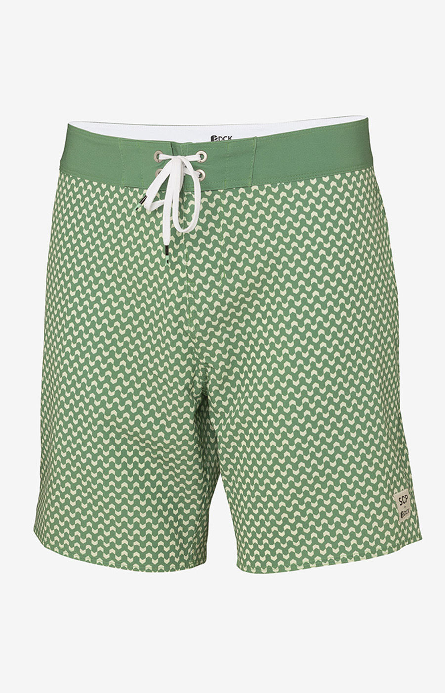 CALÇÕES DE BANHO DCK PADRÃO VERDE E BRANCO 26-H 2425-MP17898PT