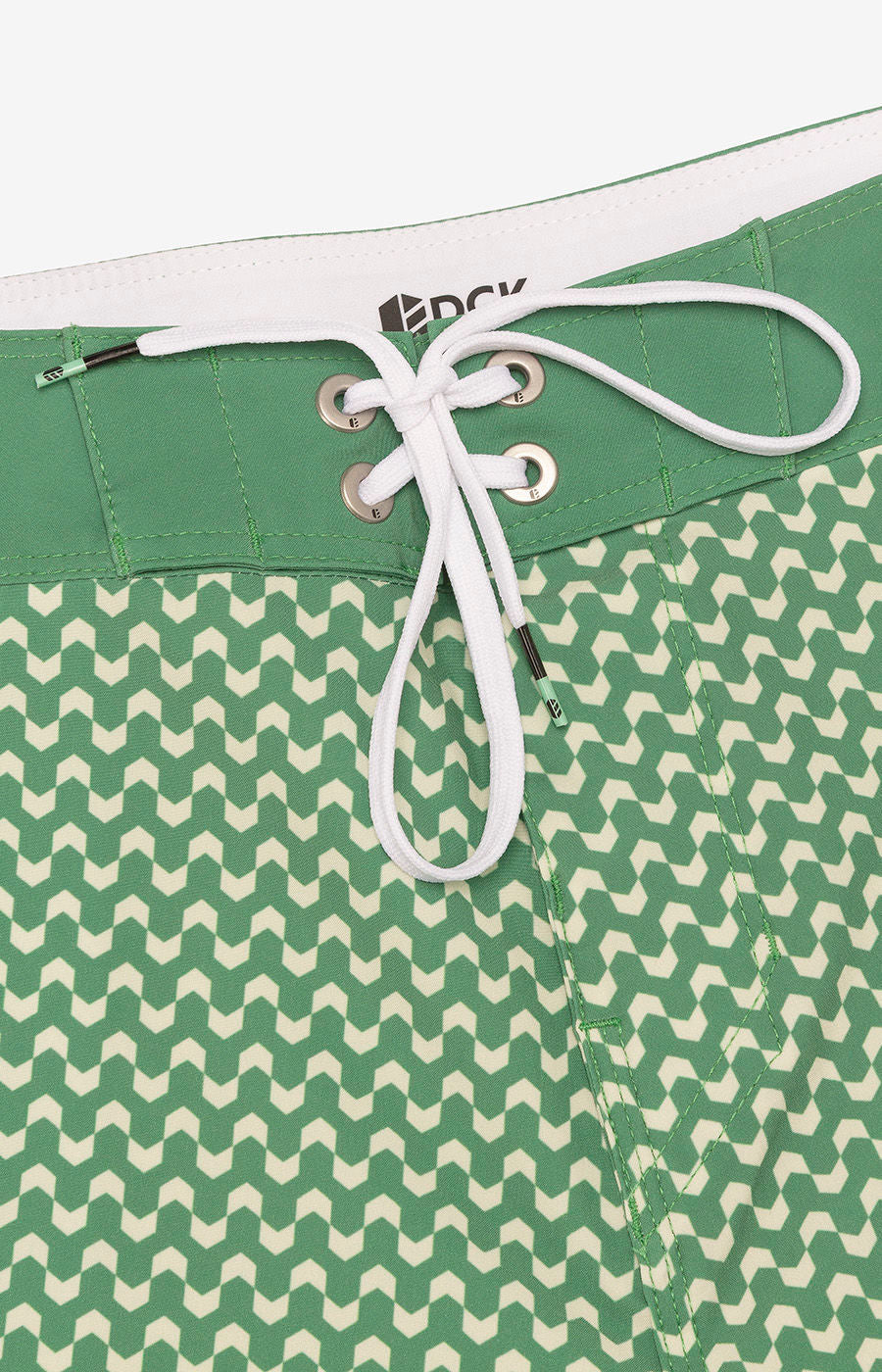 MAILLOT DE BAIN DCK À MOTIFS VERTS ET BLANCS 26-H 2425-MP17898PT