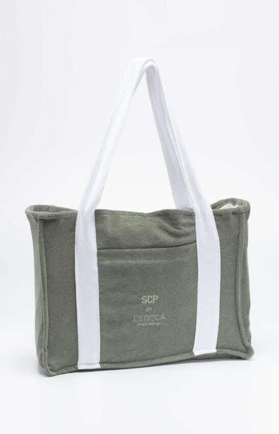 SACO DE PRAIA ESTICCA TURCO VERDE UN 2425-MP18990PT