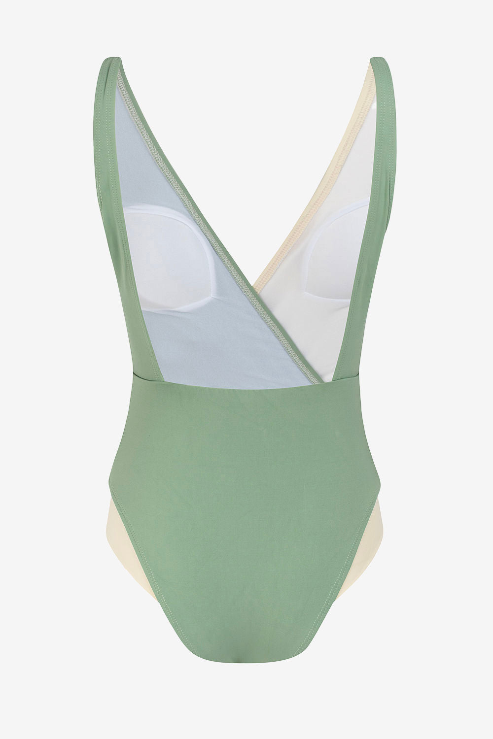 MISSUS GREEN AND WHITE SWIMSUIT XS-M 2324-MP18870PT