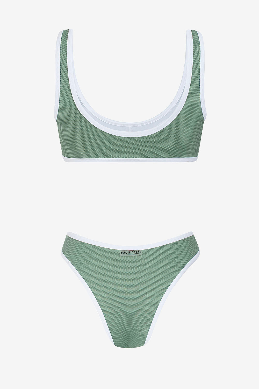 Bikini Missus con textura verde XS-M 2324-MP18870PT
