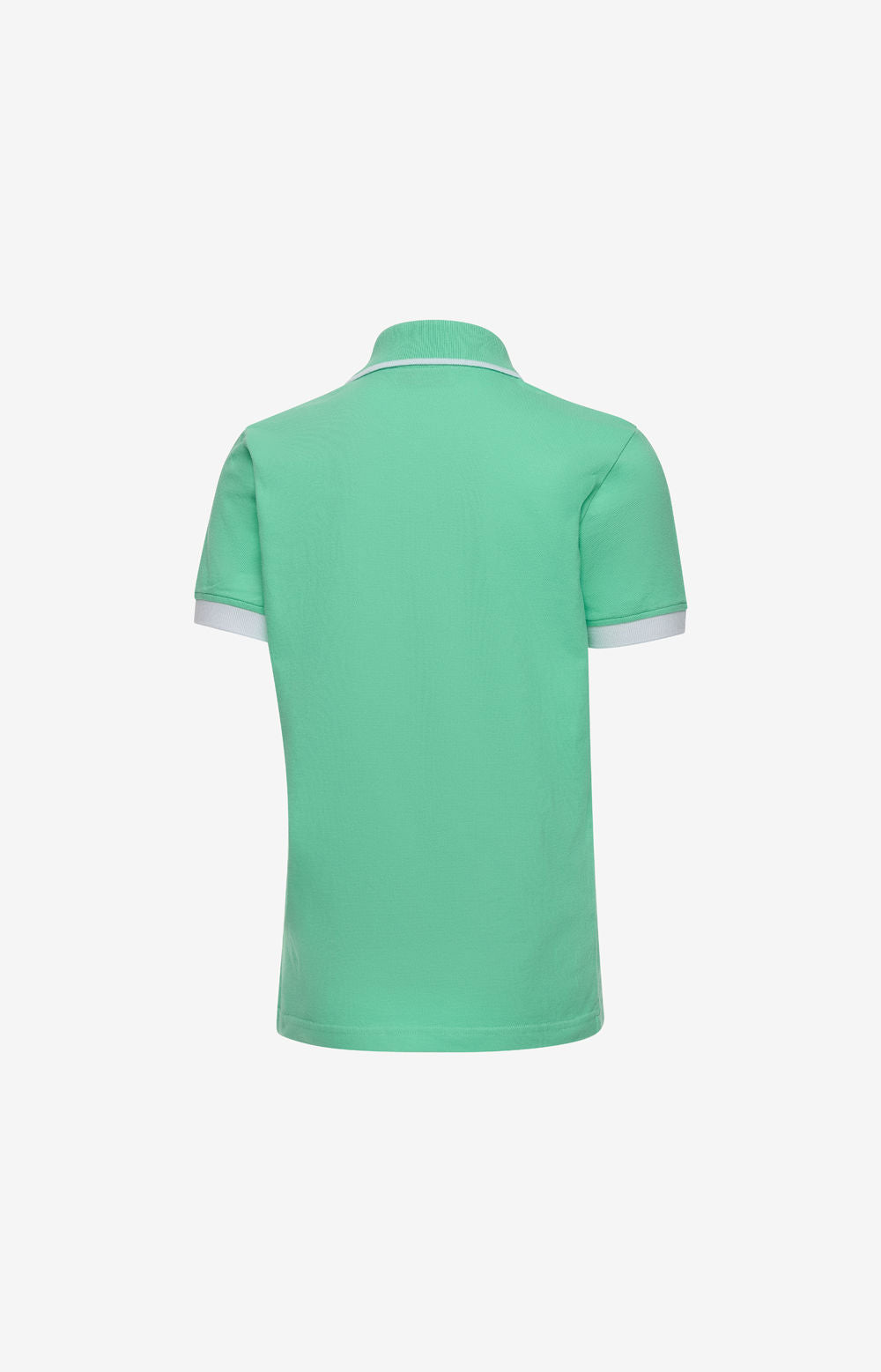 Polo color block vert, manches 3/4, taille MNO 2324-MP11289PT