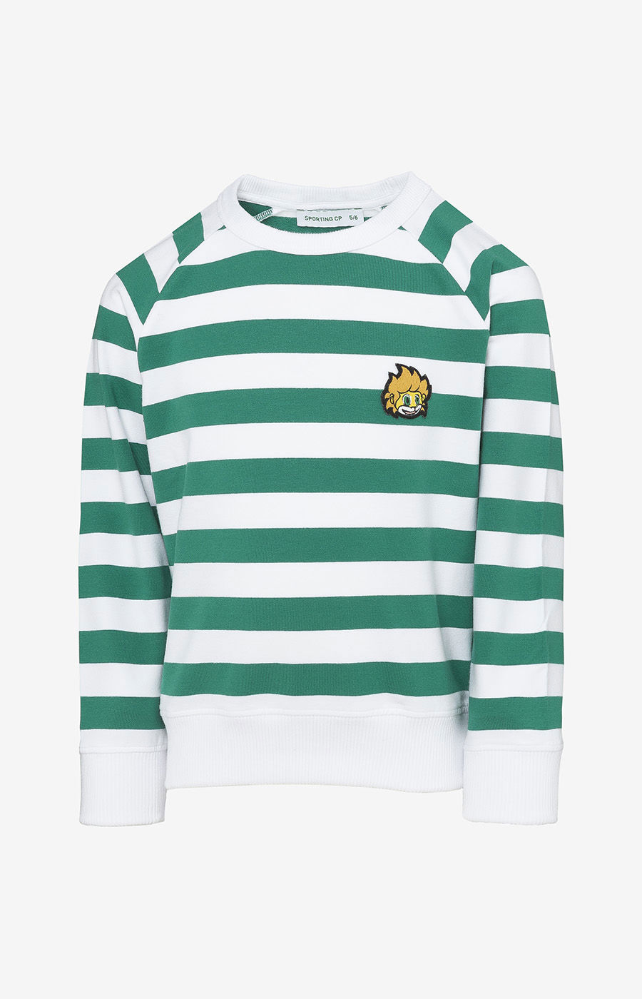 DNA STRIPES PATCH SWEATSHIRT WITH 3/4-LENGTH SLEEVES, SIZE MNO 2425-MP11289PT