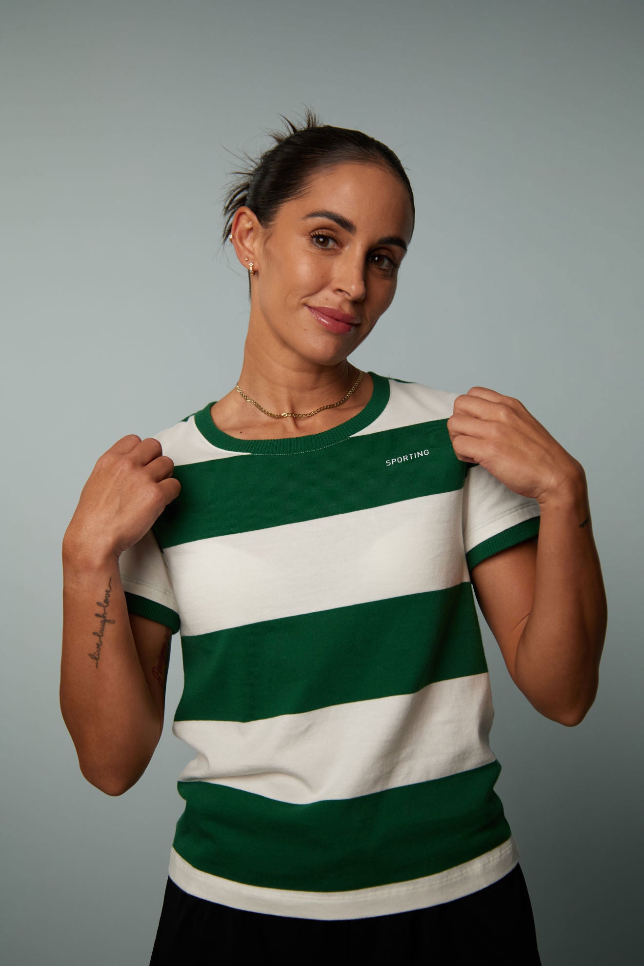 T-SHIRT DNA STRIPES SPORTING XS-M 2425-MP11289PT