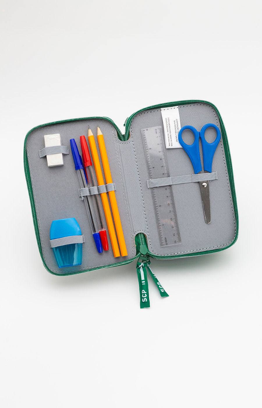 ESTOJO ESCOLAR TRIPLO COM PAPELARIA 2526L-18777PT- 88024