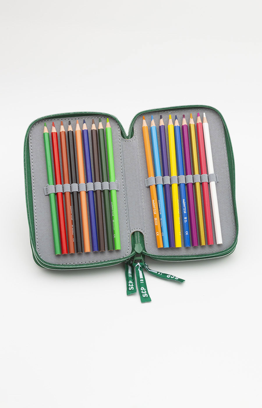ESTOJO ESCOLAR TRIPLO COM PAPELARIA 2526L-18777PT- 88024